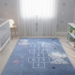 Dečiji tepih Školice slonići - 140x220cm